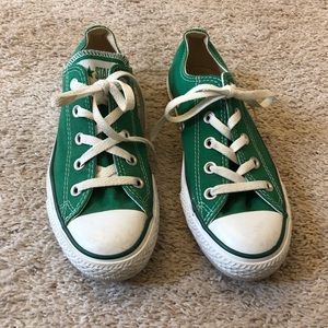 Converse all star green woman size 6